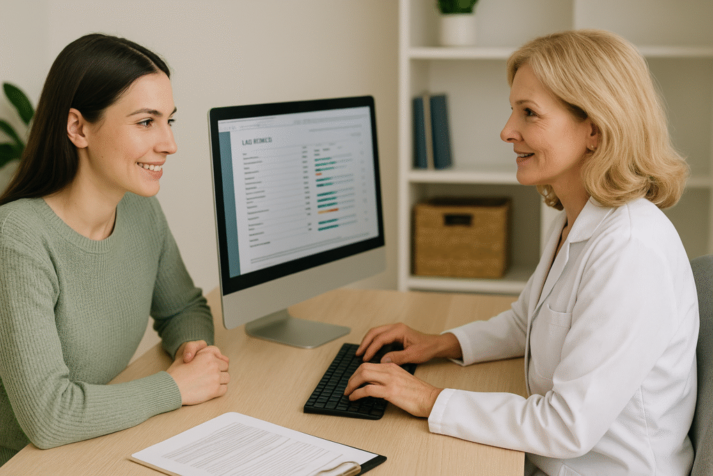 Root-cause health assessment at Corning Wellness with detailed lab analysis